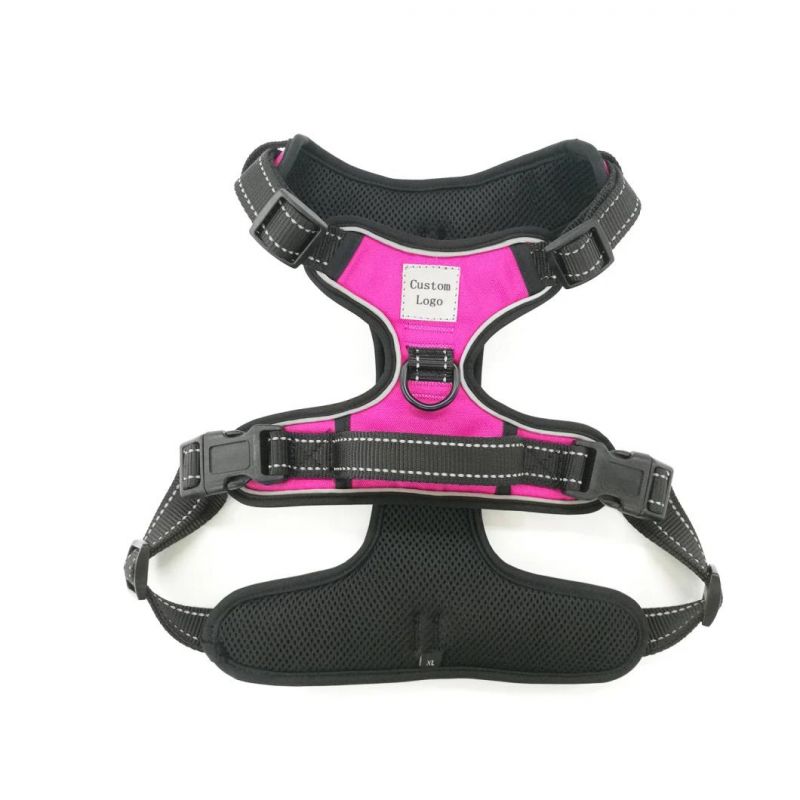 No Pull Dog Harness, Reflective Vest Harness with 2 Leash Attachments and Easy Control Handle