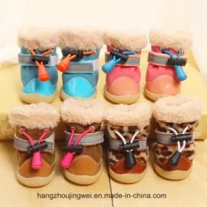 Colorful Leather Pet Dog Boots in Stable Quality Pet Shoes