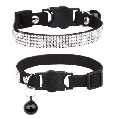 Little Cute Cat Collar with Bell and Bling Bling Crystal