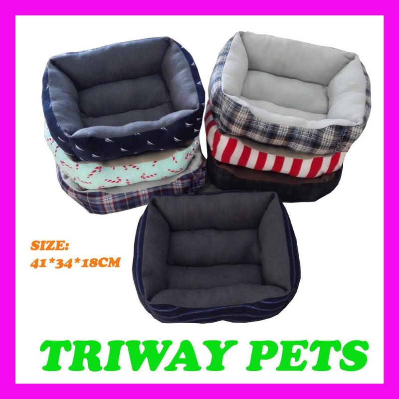 Comfort Needle Fur Dog Cat Pet Bed (WY101088A/C)