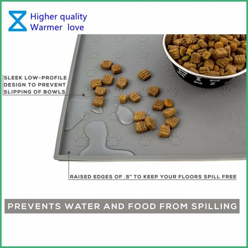 High Quality Silicone Pet Feeding Mats for Dog Cats with Eco-Friendly Materials