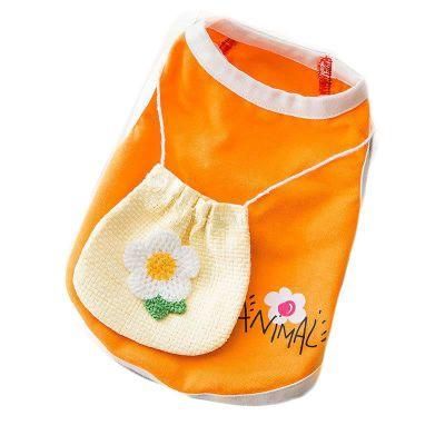 Manufacturers Direct Wholesale New Spring and Summer Cartoon Cute Dog Vest Pet Clothes