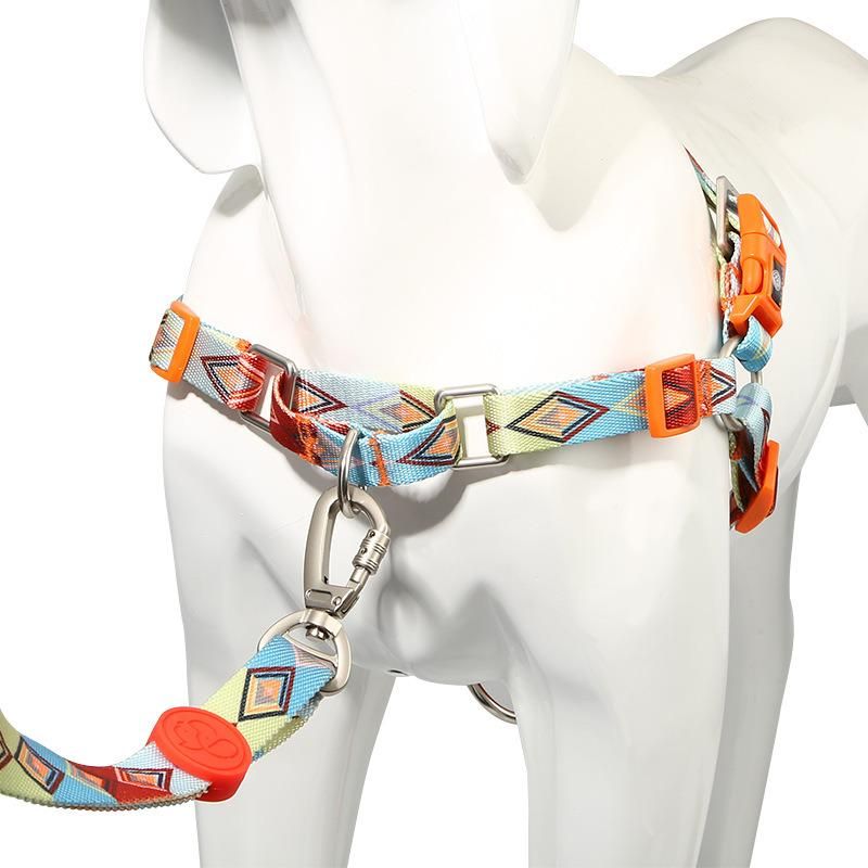 Custom Logo Free Sample Pet Harness Personalized Polyester Dog Harness