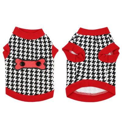Wholesale Cotton Sleeveless Dog Vest Classic Style Teddy Pet Spring and Fall Clothing