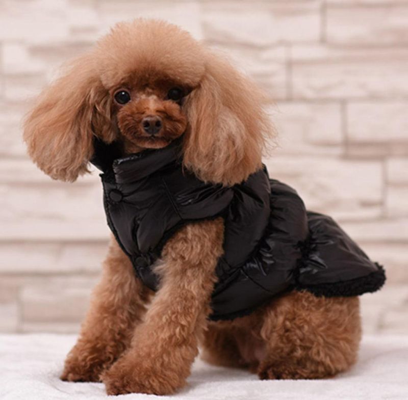 Quality Down Jacket Pet Clothes Warm Dog Fleeced Clothings