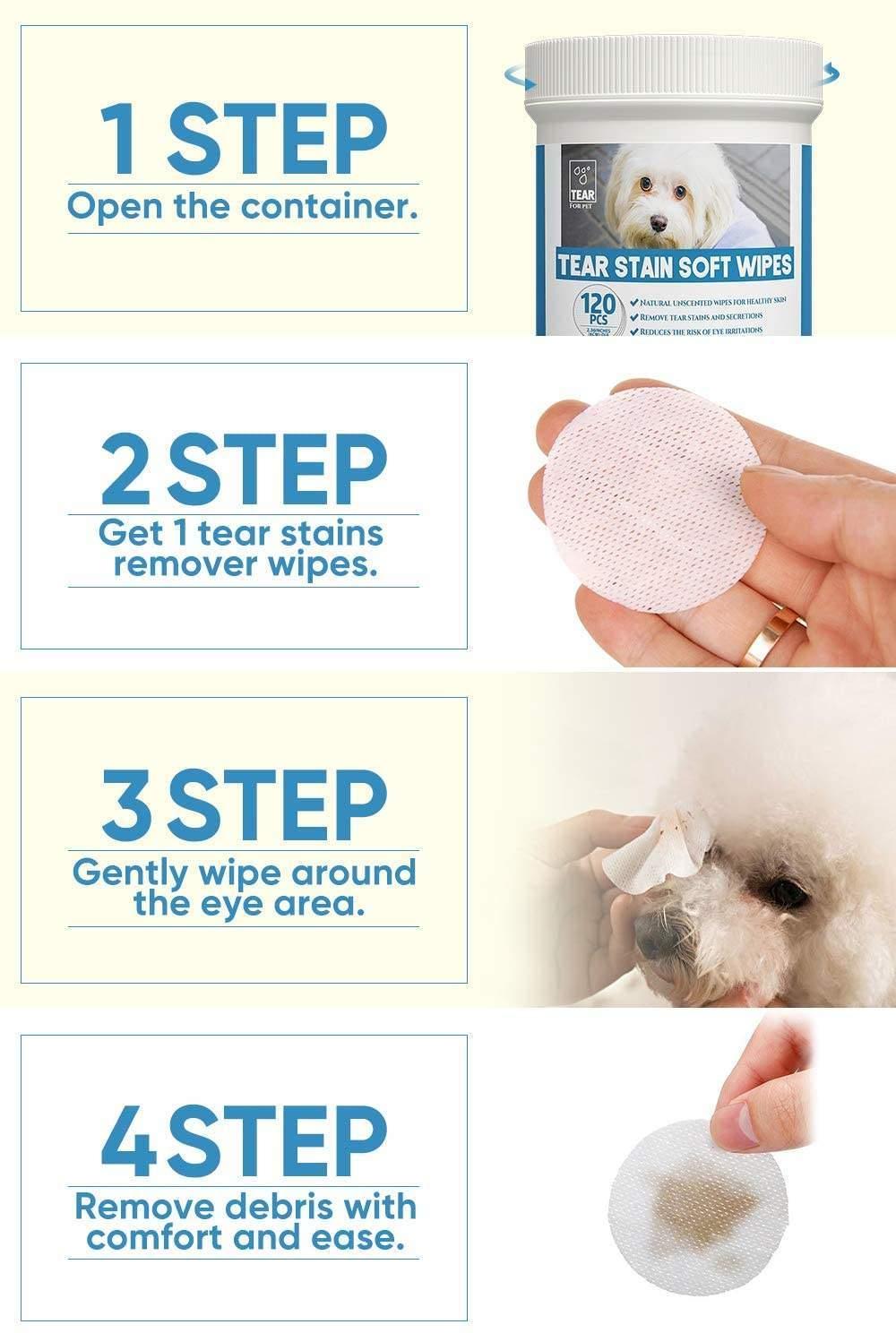 Manufactory Offer Pets Eye Cleaner Cotton Pads Cleansing Wet Wipes for Dogs and Cats Use