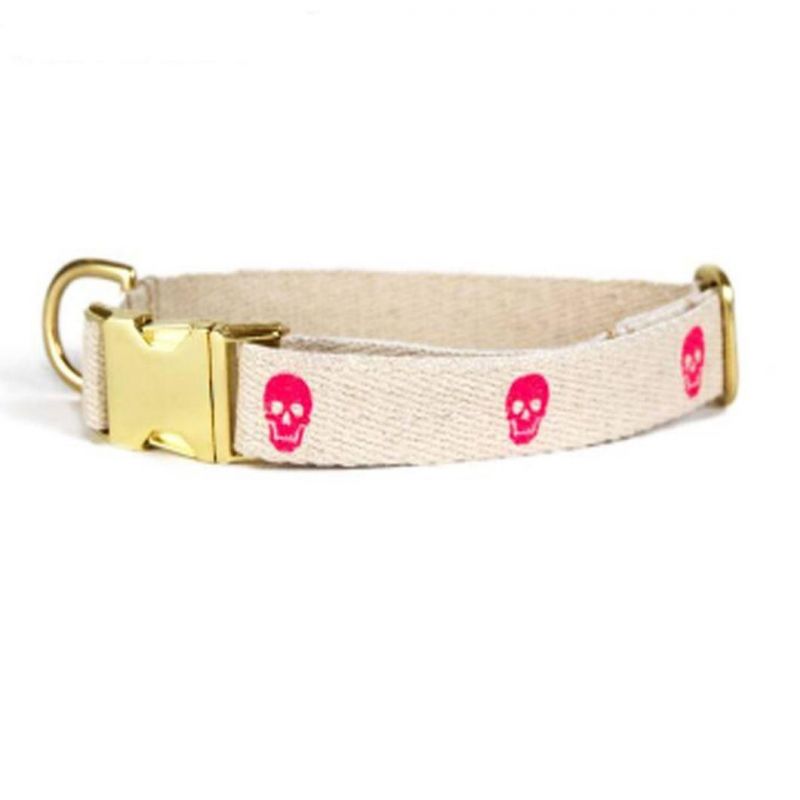 Wholesale Hemp Dog Collar with Customized Printing for Small and Medium Dogs