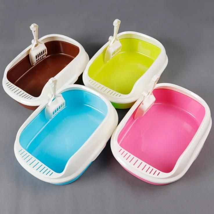 Hot Sell Eco-Friendly Plastic Cat Litter Clean Box with Scoop