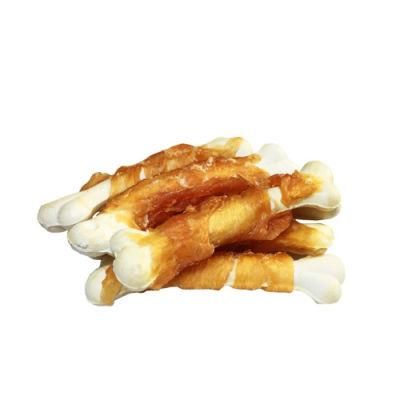 Best Selling Competitive Price Customization Rawhide Wrap Calcium Nutrition Chicken Pet Treats Supplier in China