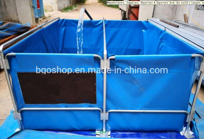 Tarpaulin Fish Farming Tank PVC Aquaculture Tank