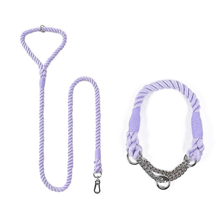 New Arrival Personality Design Leash Matched Chain Design Collar Dog Lead