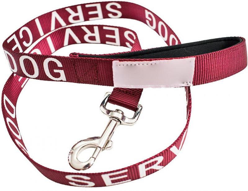 Spupps Maroon Color Sturdy Service Dog Lead 4 Feet Long