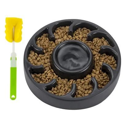 Wholesale Pet Food Bowl Dog Slow Feeder Dog Food Bowl Plastic Travel Outdoor Indoor Pet Feeding Bowl