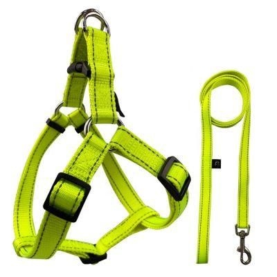 New Nylon Reflective Dog Harness and Leash Set for Walking