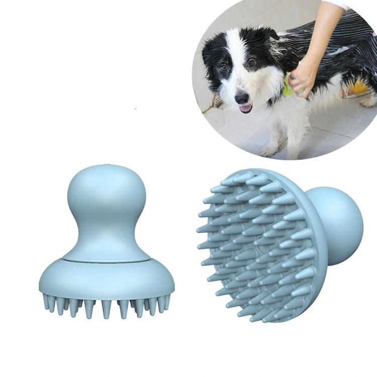 New Arrival Dog Grooming Brush Pet Shampoo Bath Brush Soothing Massage Rubber Comb for Dog Cat