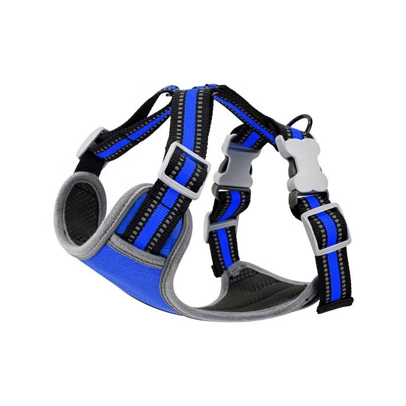 Multi Color Dog Pet Harness Breathable Night Reflective Dog Harness No Pull D Ring Waterproof with Customized Logo