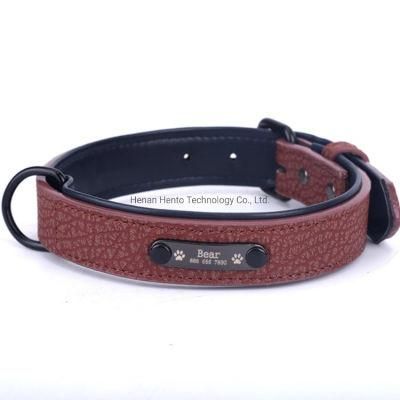 Leather Dog Collar Soft &amp; Breathable Padded Elegant Design Dog Collar Fashion Dog Collar