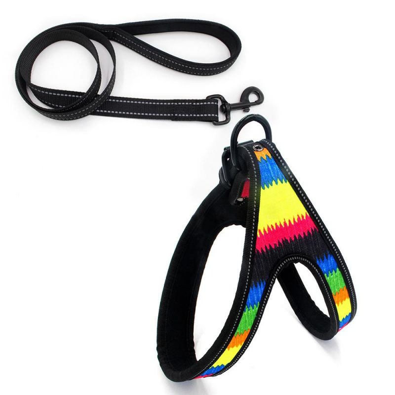 Special Bohemia Pattern Dog Harness with Dog Leash