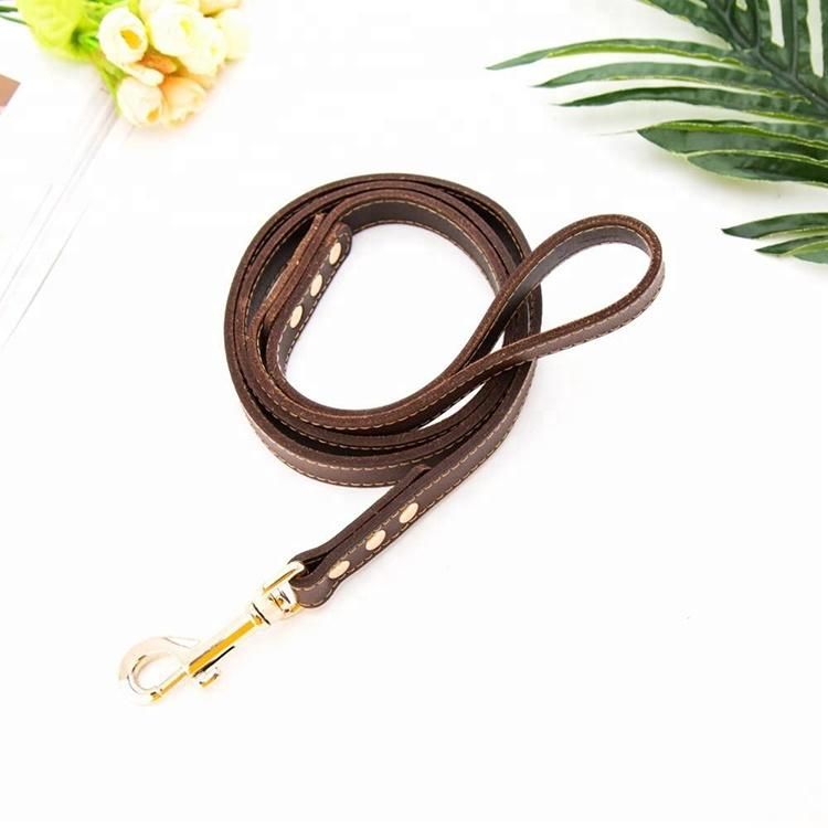 Hot-Selling Leather Material Dog Leash for out Training