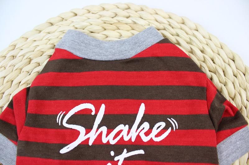Spring Summer Pet Clothing Cotton English Printed Cat Dog Clothes
