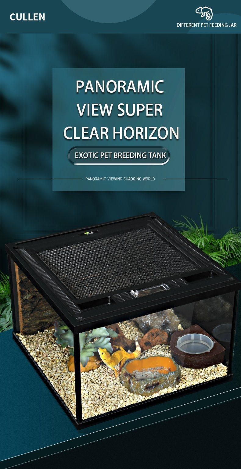 Yee Heating Lamp Glass Turtle Tank Climbing Pet Tank Suit
