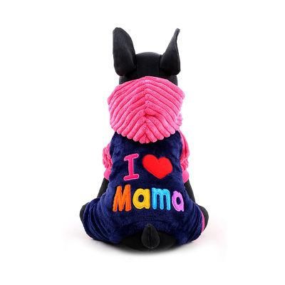 Winter Cotton Xxs-L Size, Pet Outfits Puppy Jumpsuit Small Dog Pajamas Clothes//
