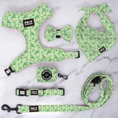 Latest Desirable Adjustable Polyester Pet Lovely Pet Harness Bow Tie and Leash Set Dog Harness