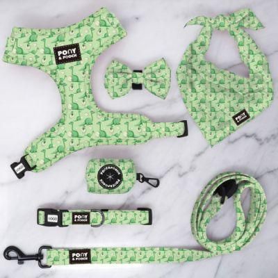 Latest Desirable Adjustable Polyester Pet Lovely Pet Harness Bow Tie and Leash Set Dog Harness