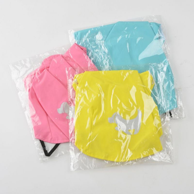 Wholesale Dog Raincoat Large Hooded Waterproof Pet Dog Raincoat with Reflective Designers Luxury Raincoat Clothes for Dogs
