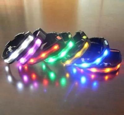 Flashing LED Light Pets Collar Dog Wholesale Custom Design Pet Dog Collar for Big Small Dog