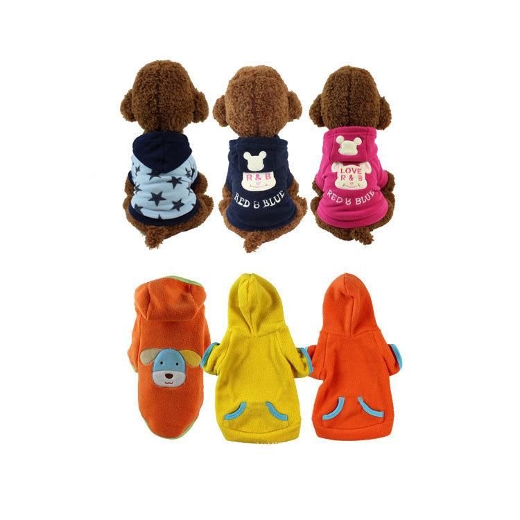 a Variety of Optional Fleece Hoodie Dog Clothes Spring Fall Comfortable Pet Dog Clothes