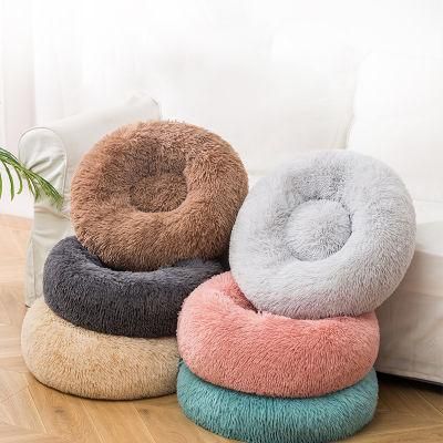 Hot Sale Pet Bed Comfortable Soft Plush Round Dog Bed