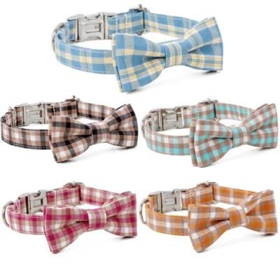 Detachable Pet Collars Bow Tie Custom Logo Dog Collars Choker High Quality Manufacturer