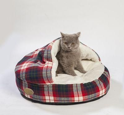Luxury Hooded Pet Bed Dog Cushion
