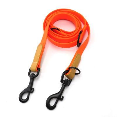 Multifunctional Waterproof Double End Dog Training Leads with Leather Padding