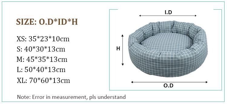 Wholesale Amazon Sleeping Soft Fabric High-Loft Dog Cushion Pillow Plush Dog Beds Luxury Pet Bed in Stock