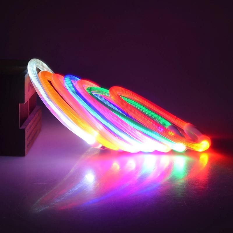 USB Charging Pet Dog Collar LED Rechargeable Dog Collars