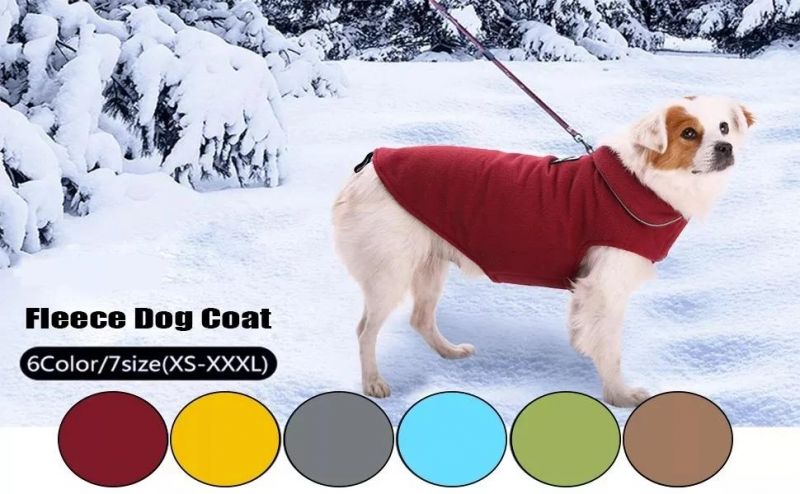 Stretch Fleece Vest Dog Sweater /Warm Pullover Fleece Dog Jacket /Winter Pet Dog Clothes