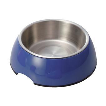 23210 (81) Melamine Pet Bowl with Stainless Steel Inner Bowl-7&quot;