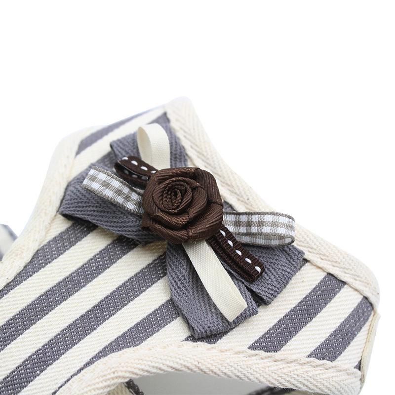 Pet Supplies Wholesale Pet Chest Harness Breathable Striped Dog Harness