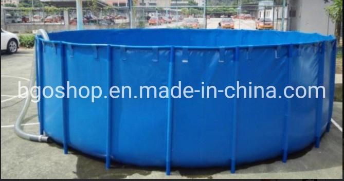 Tarpaulin Fish Farming Tank PVC Aquaculture Tank