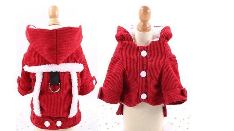Double Layer Thickened Warm Corduroy Comfortable Cotton Cat Pet Clothes