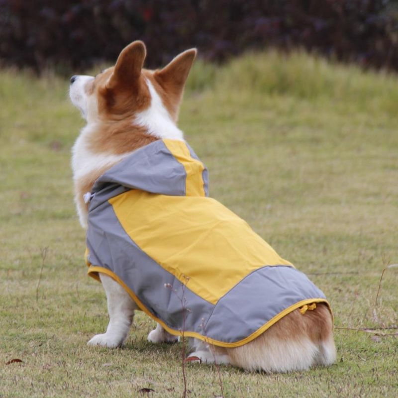 Fashion Pet Accessories Clothing Big Dog Clothes Four with Hood Legged Waterproof Dog Raincoat