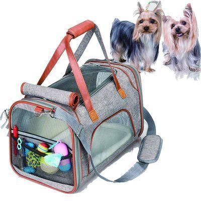 Foldable Breathable Dog Transport Carrier Soft Kennel Pet Travel Carrying Bag