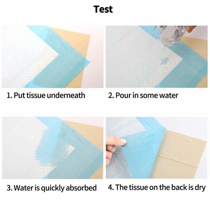 Disposable Nonwoven Blue Potty Pads Pet Accessory Underpad