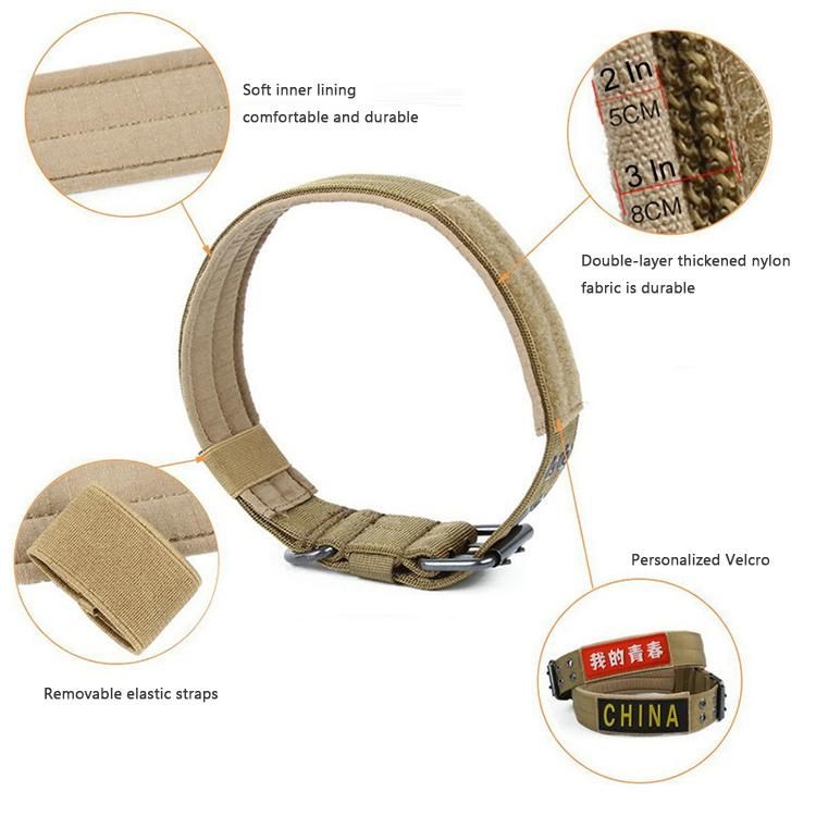 Features Adjustable Tactical Camouflage Dog Collar