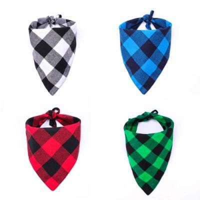 New Grid Style Pet Bandana Custom Designer Dog Bandanas