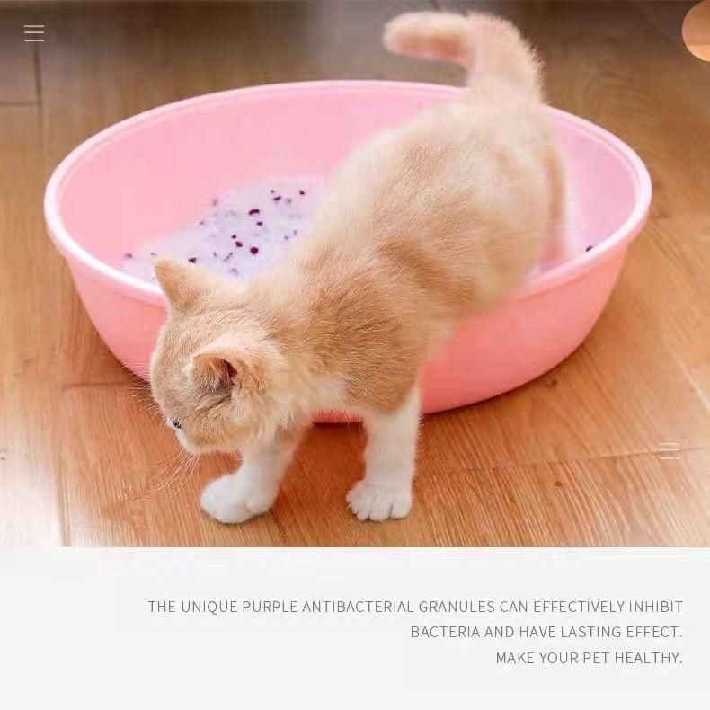 Low Price Pet Clean up Products Silica Gel pH Control Crystal Cat Litte