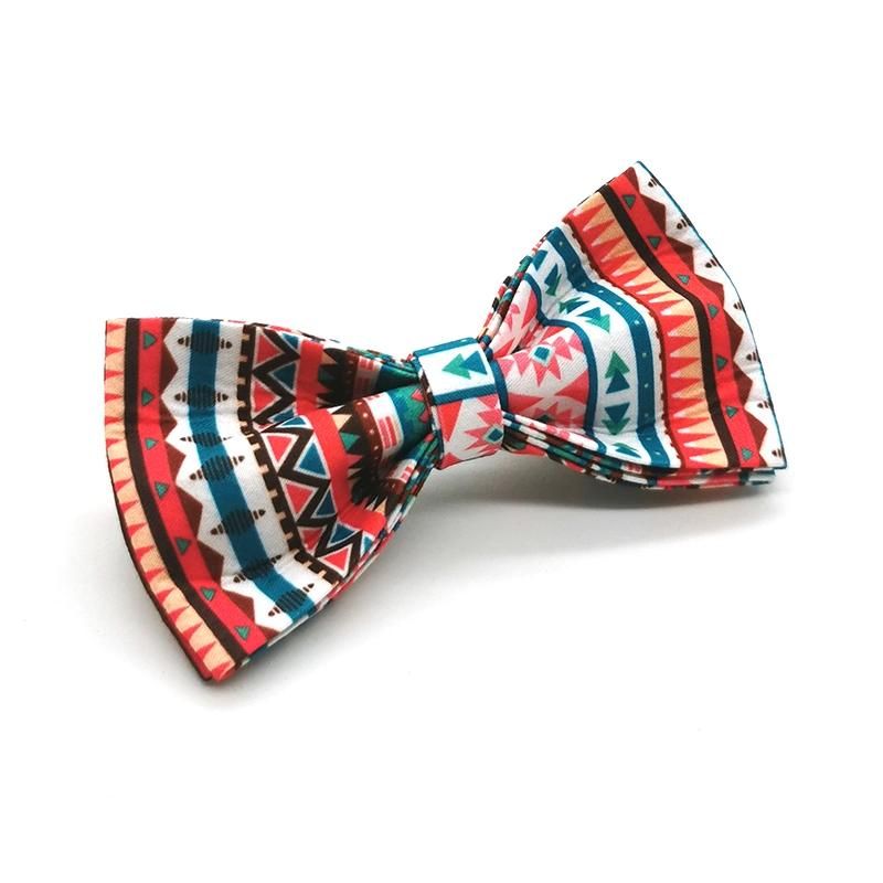 Pet Supplies Dog Accessories Bohemian Style Eco Friendly Innovative Dog Collars Soft Dog Lead and Bow Tie Sets