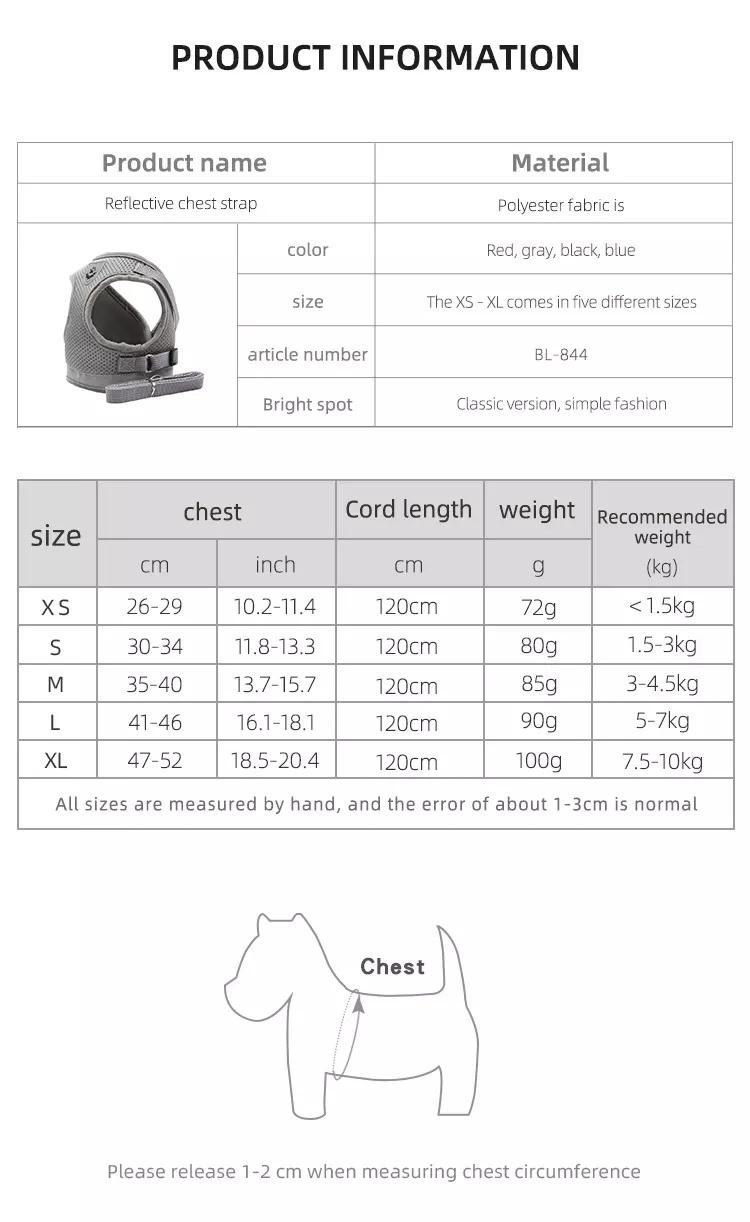 Best Quality Nylon Dog Harness and Leash for Family